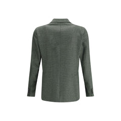 Tagliatore Green Fleece Wool Blazer