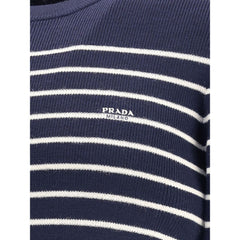 Prada Blue Fleece Wool Sweatshirt