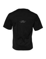 Dolce & Gabbana Black DG Vib3 Print Cotton Crew Neck T-shirt