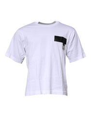 Dolce & Gabbana White Logo Crew Neck Short Sleeves T-shirt