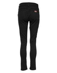 Dolce & Gabbana Black Cotton Skinny Mid Waist Denim Jeans