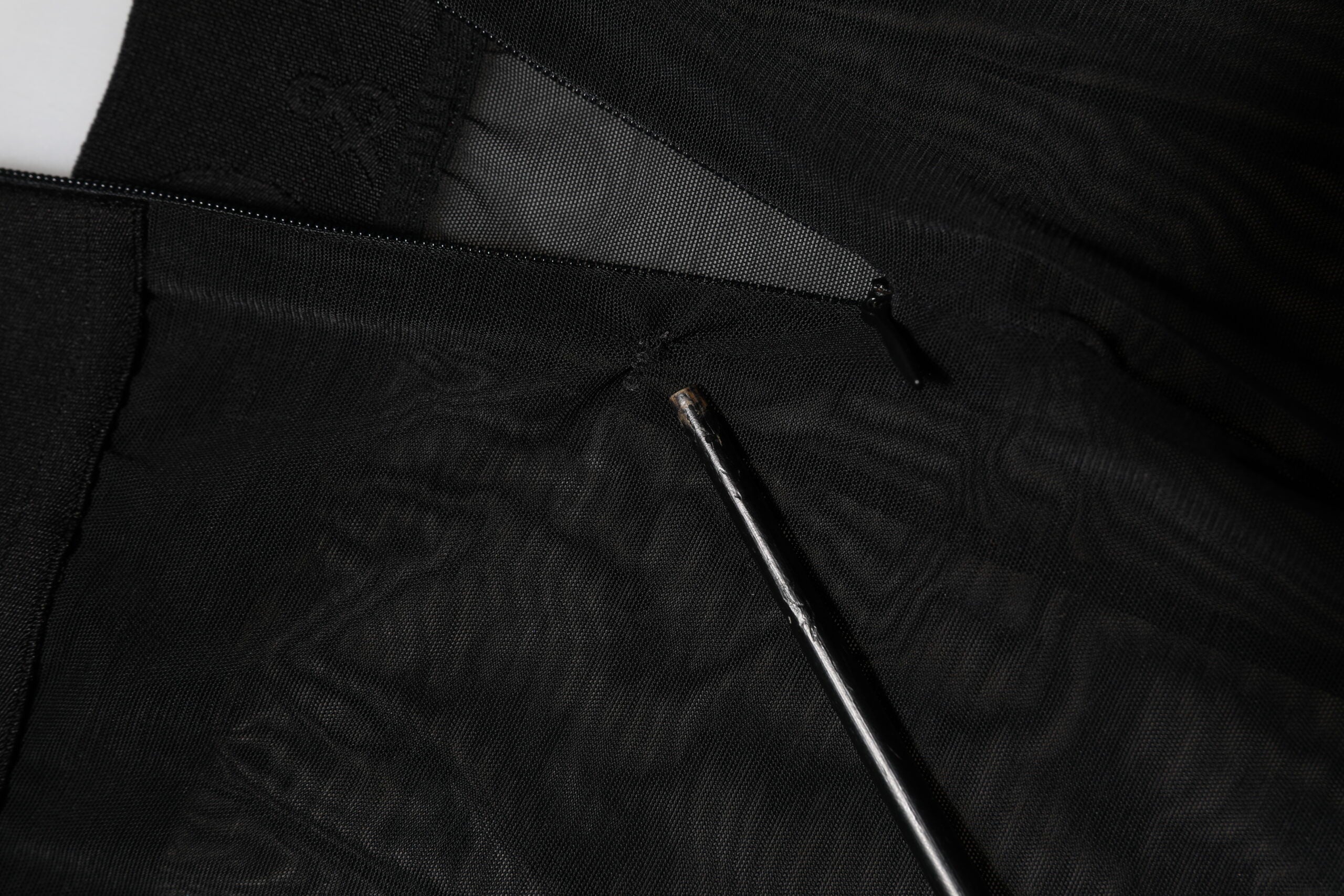 Svarta nylonleggings stretchbyxor