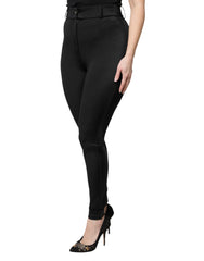 Dolce & Gabbana Black Nylon Leggings Stretch Pants