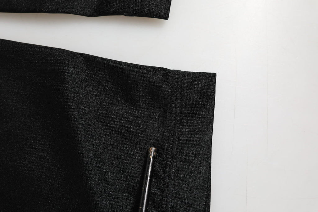 Svarte nylonleggings stretchbukser 
