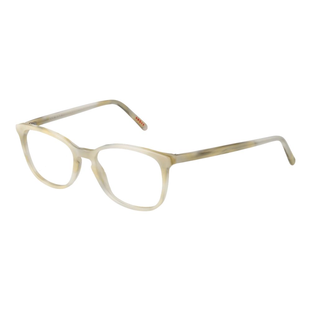 Cremefärgade unisex glasögonbågar