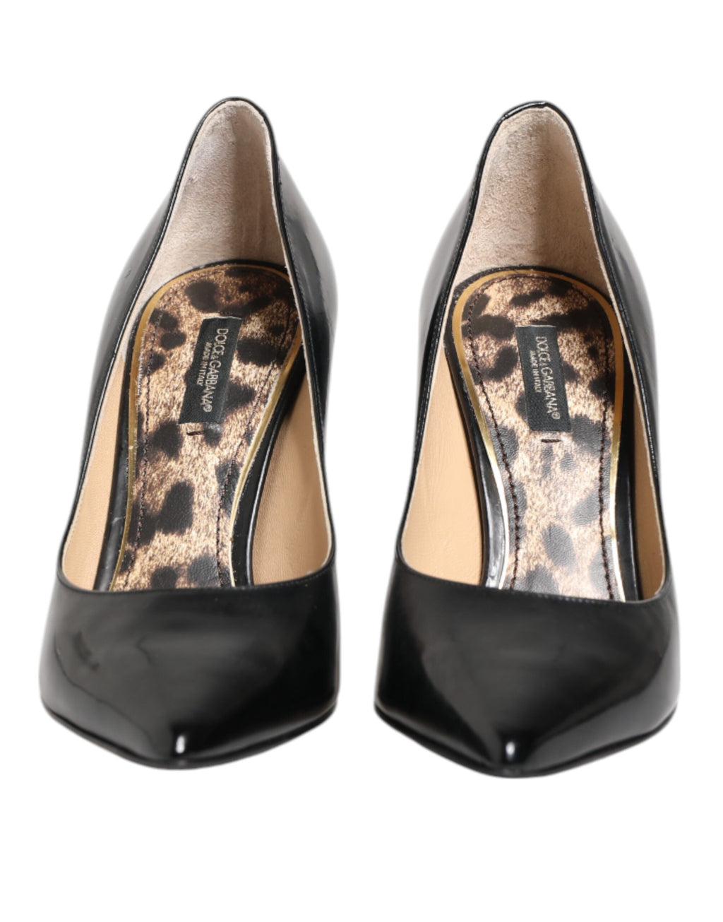 Svarta kalvskinns- och stilettklackade pumps