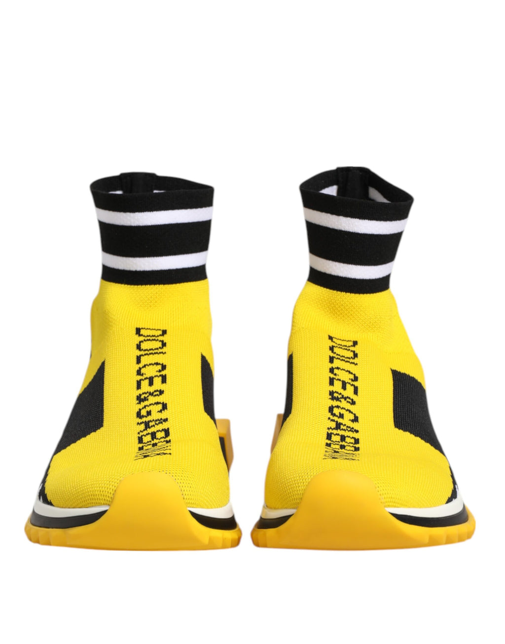 Gule Svarte Sorrento Sokker Sneakers Sko