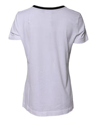 Dolce & Gabbana White Eleganza Cotton Crew Neck Tee T-shirt