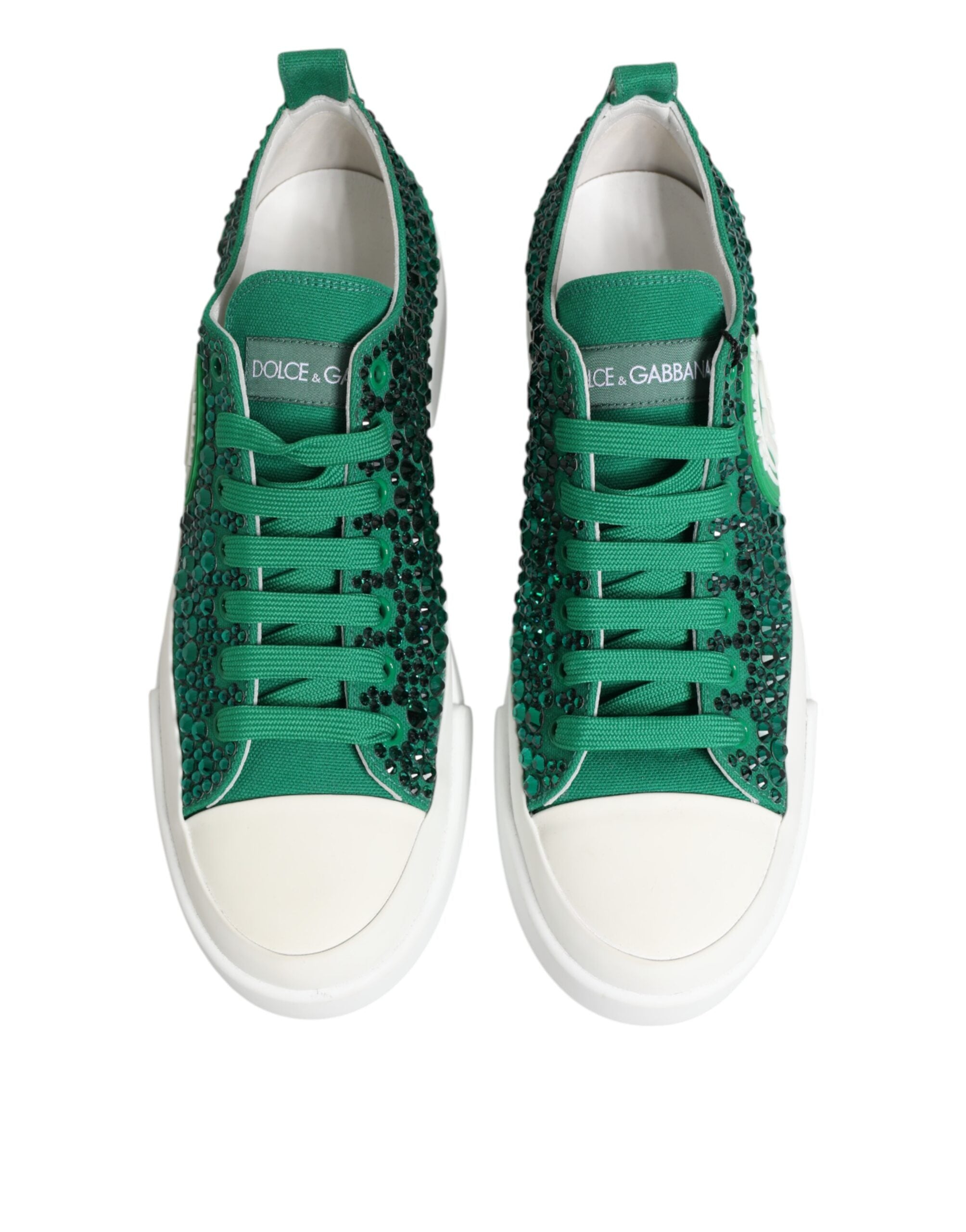 Gröna Portofino Crystal DG Logo Sneakers Skor