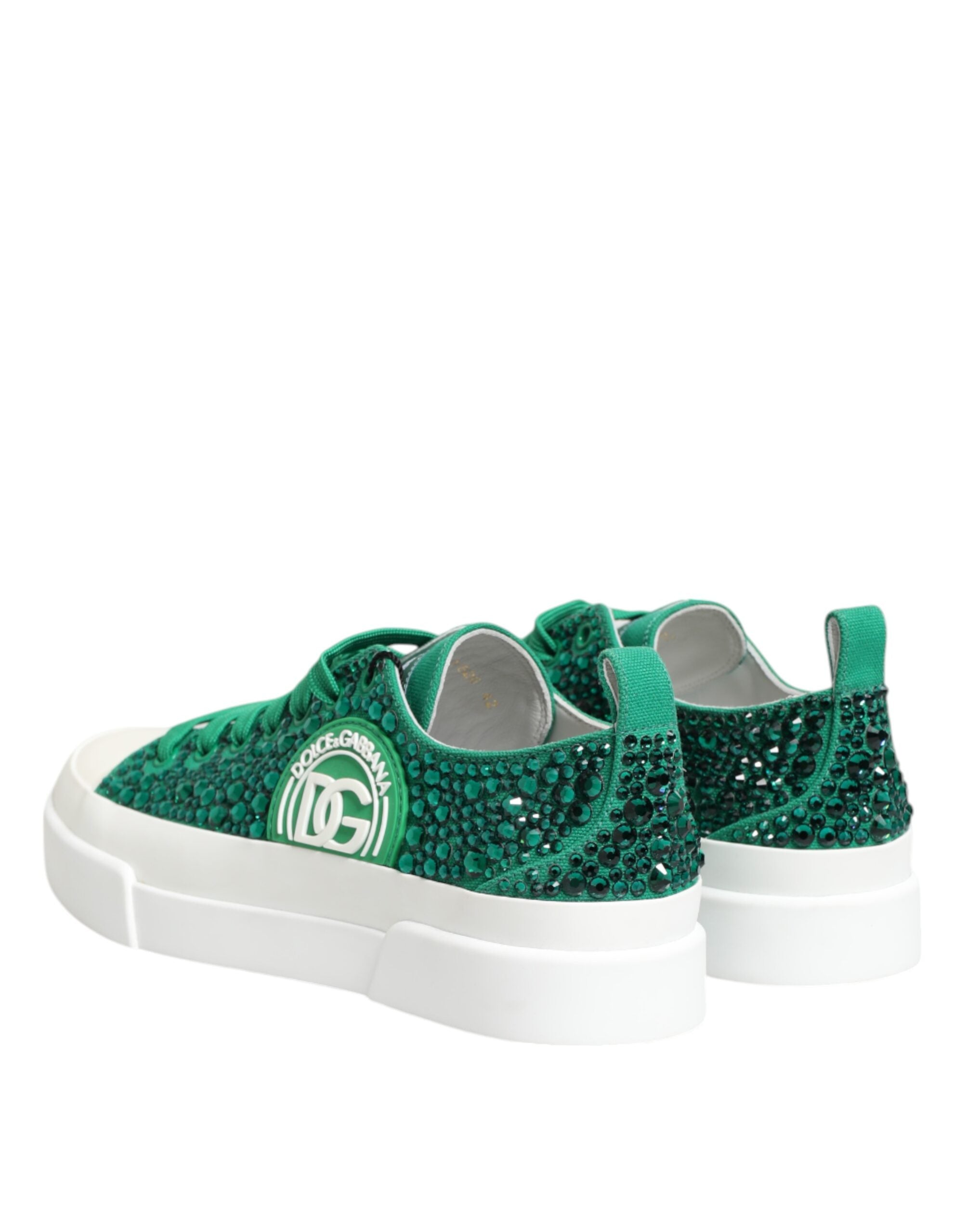 Gröna Portofino Crystal DG Logo Sneakers Skor