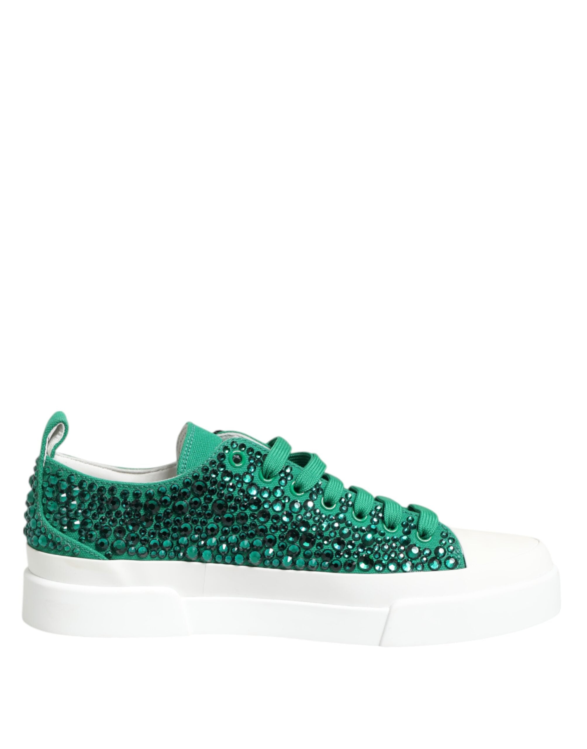 Gröna Portofino Crystal DG Logo Sneakers Skor
