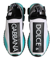 Dolce & Gabbana White Sorrento Slip On Low Top Sneakers Shoes