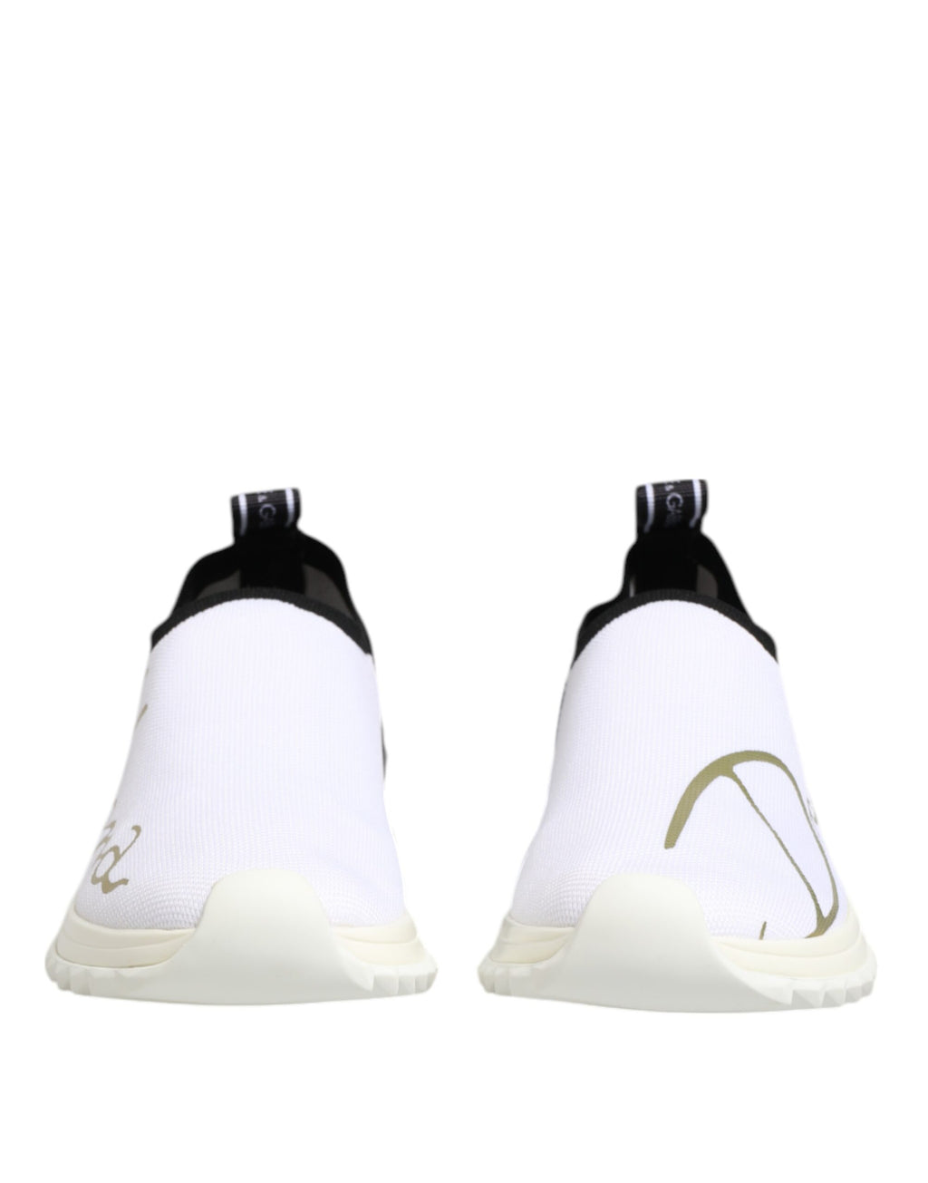 Hvite svarte lave Sorrento-sneakers
