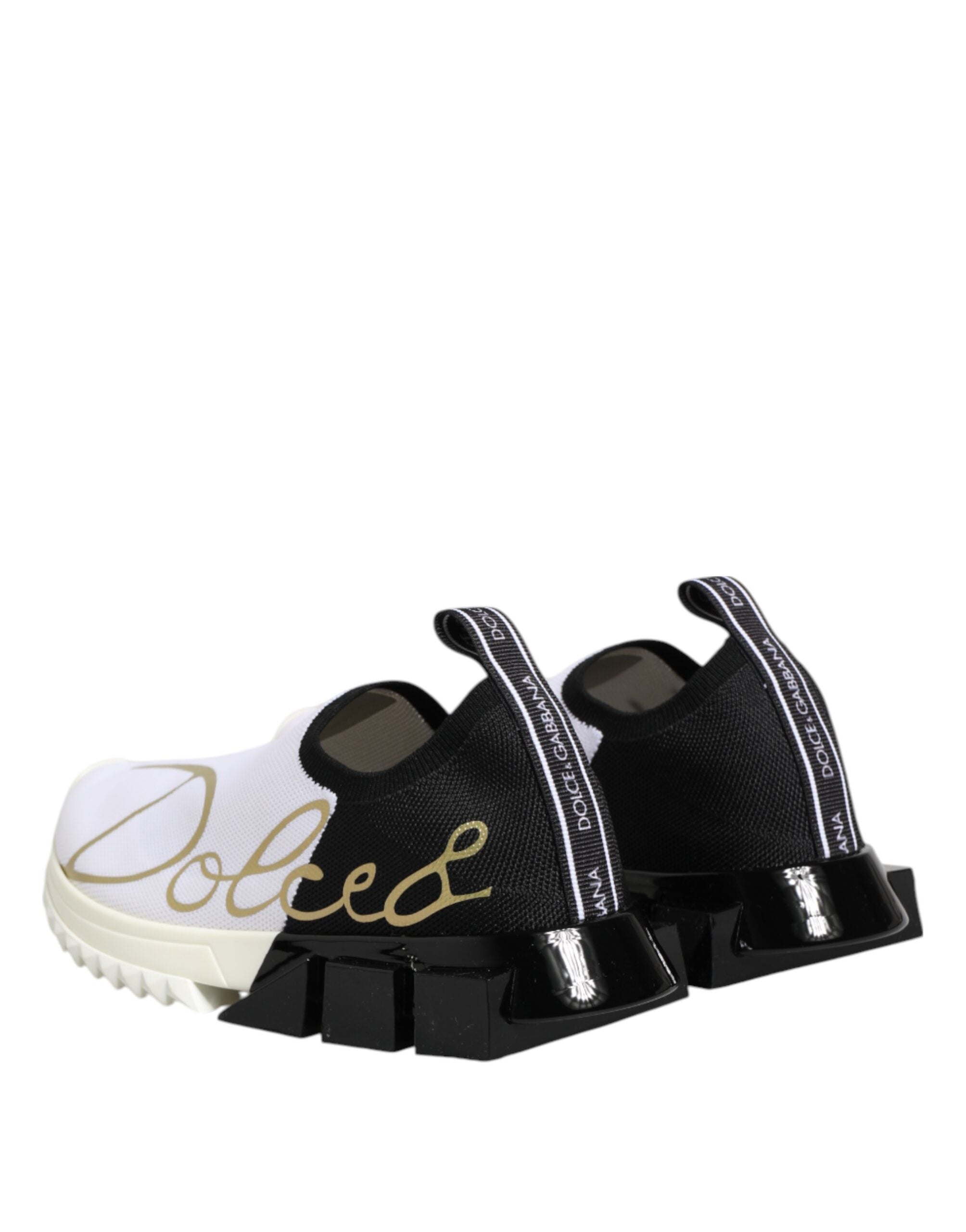 Vita Svarta Låga Sorrento Sneakers Skor