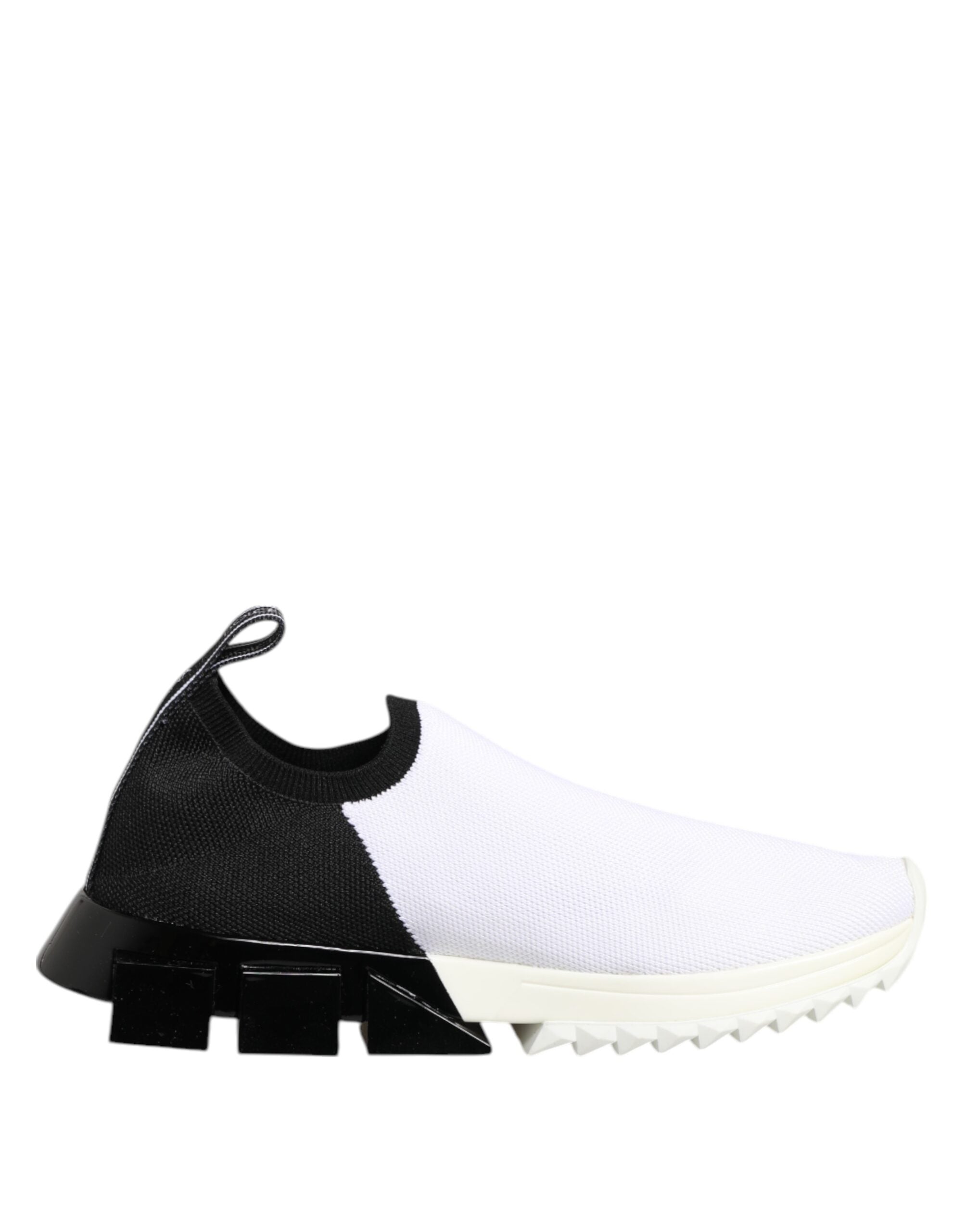 Vita Svarta Låga Sorrento Sneakers Skor