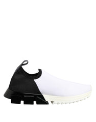 Dolce & Gabbana White Black Low Top Sorrento Sneakers Shoes