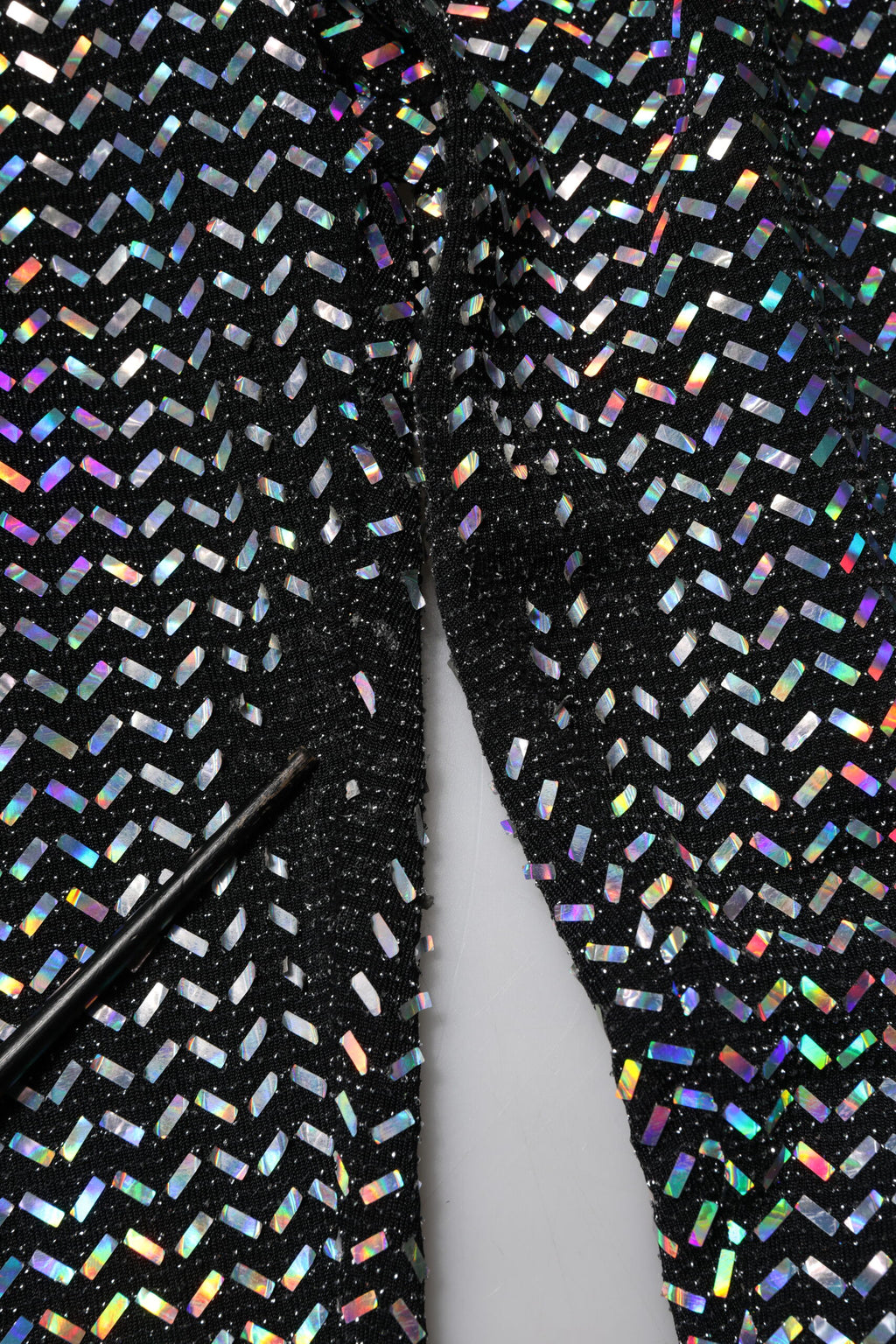 Flerfärgade paljettbesatta leggingsbyxor