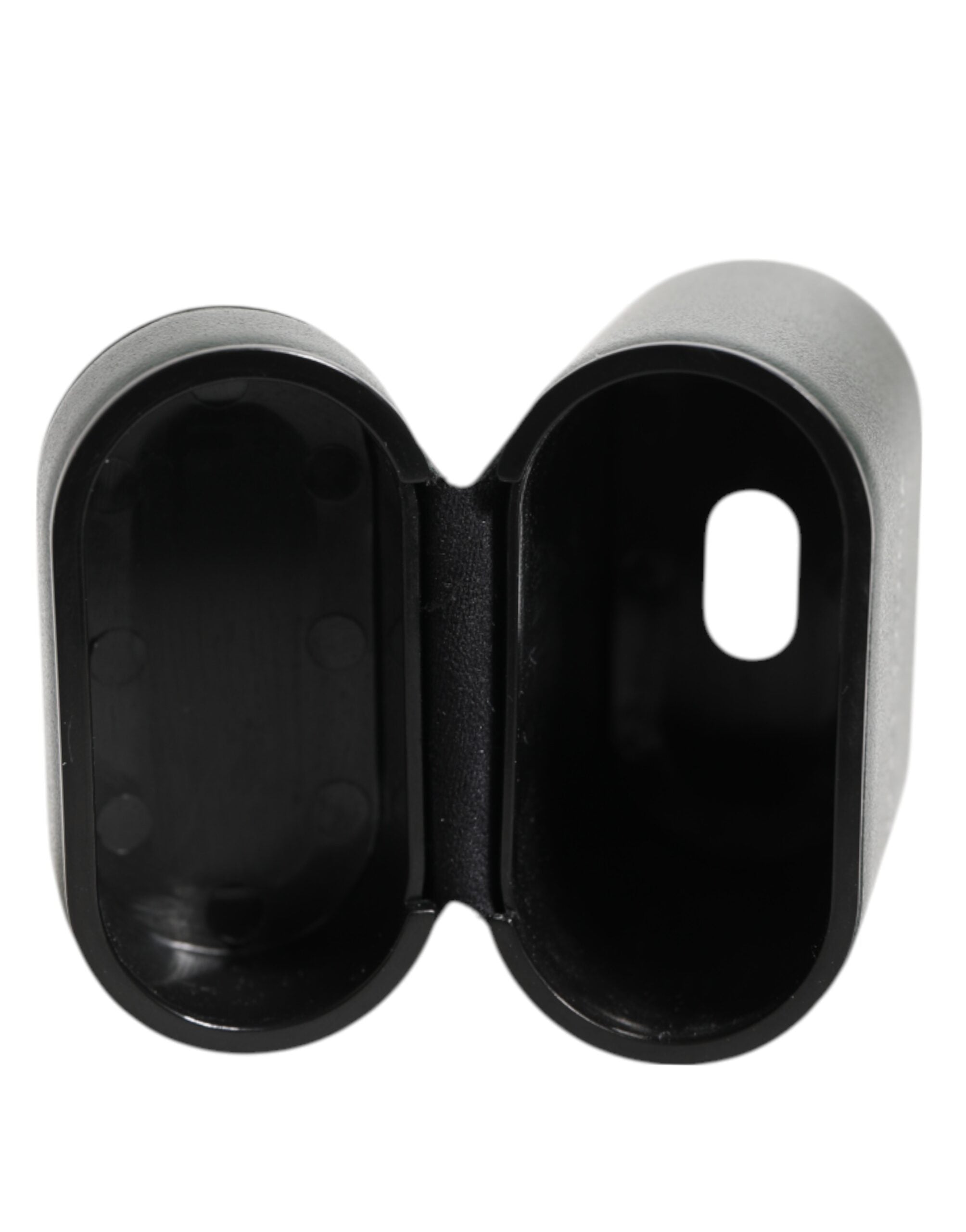 Dolce &amp; Gabbana Svart Läderfodral med Logotyptryck och Flipfodral till Herr Airpods