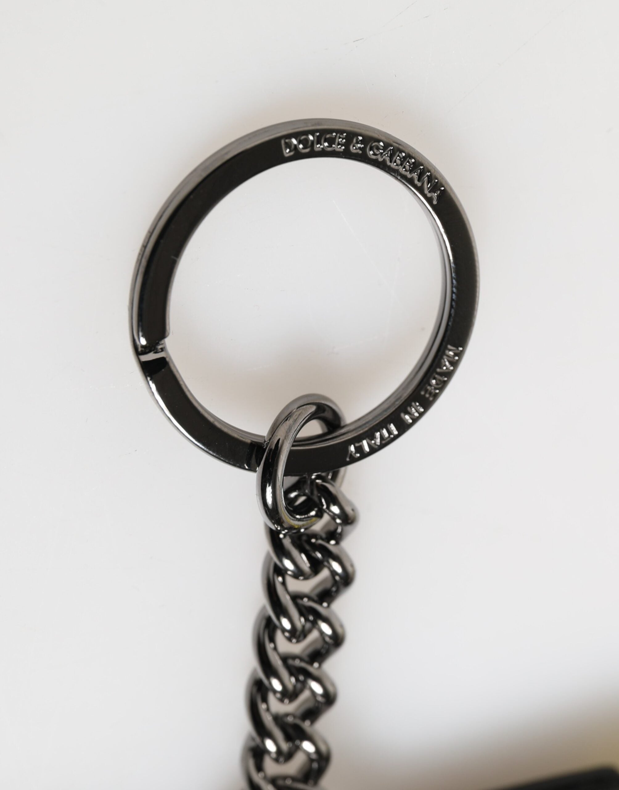Gul logo nylon sølv messingholder nøkkelring nøkkelring