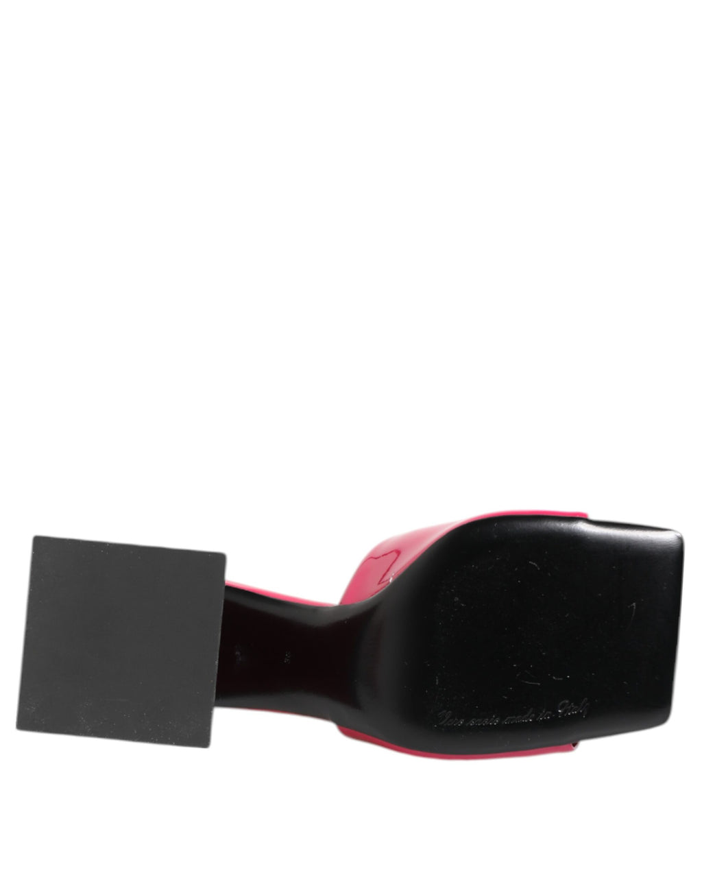 Rosa öppen tå med blockklack och mules med sandaler