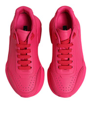 Dolce & Gabbana Pink Leather Daymaster Low Top Sneakers Shoes