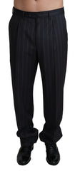 Dolce & Gabbana Gray Wool Blend Formal Trousers Pants