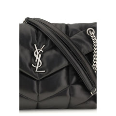Saint Laurent Black Lamb Ovis Aries Aries Shoulder Bag