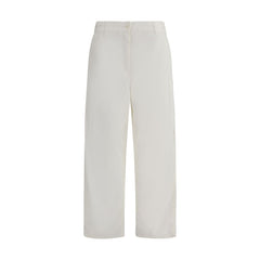 The Row Cream Cotton Cargo Pants