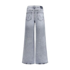 Mother Denim Gray Cotton Jeans Denim