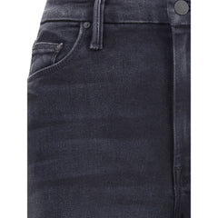 Mother Denim Black Cotton Jeans Denim