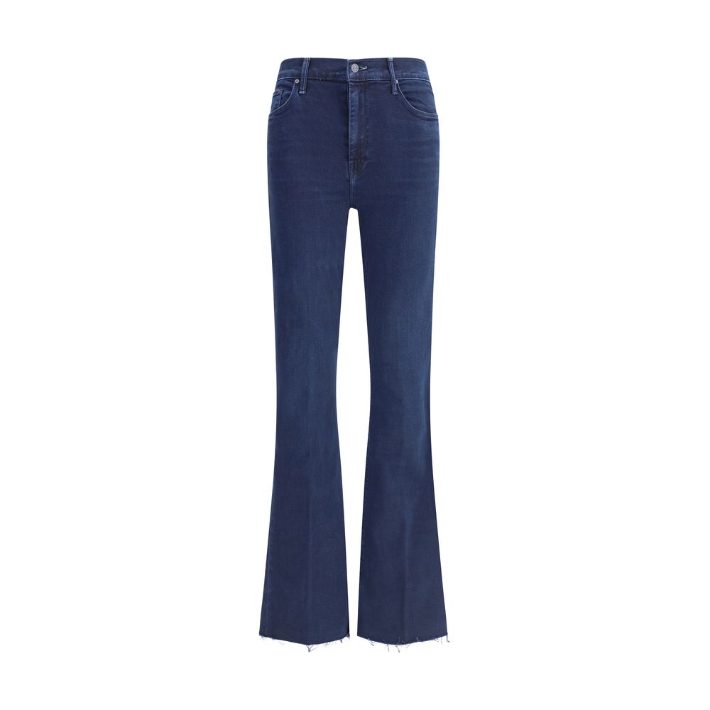 Weekender Fray korta utsvängda jeans