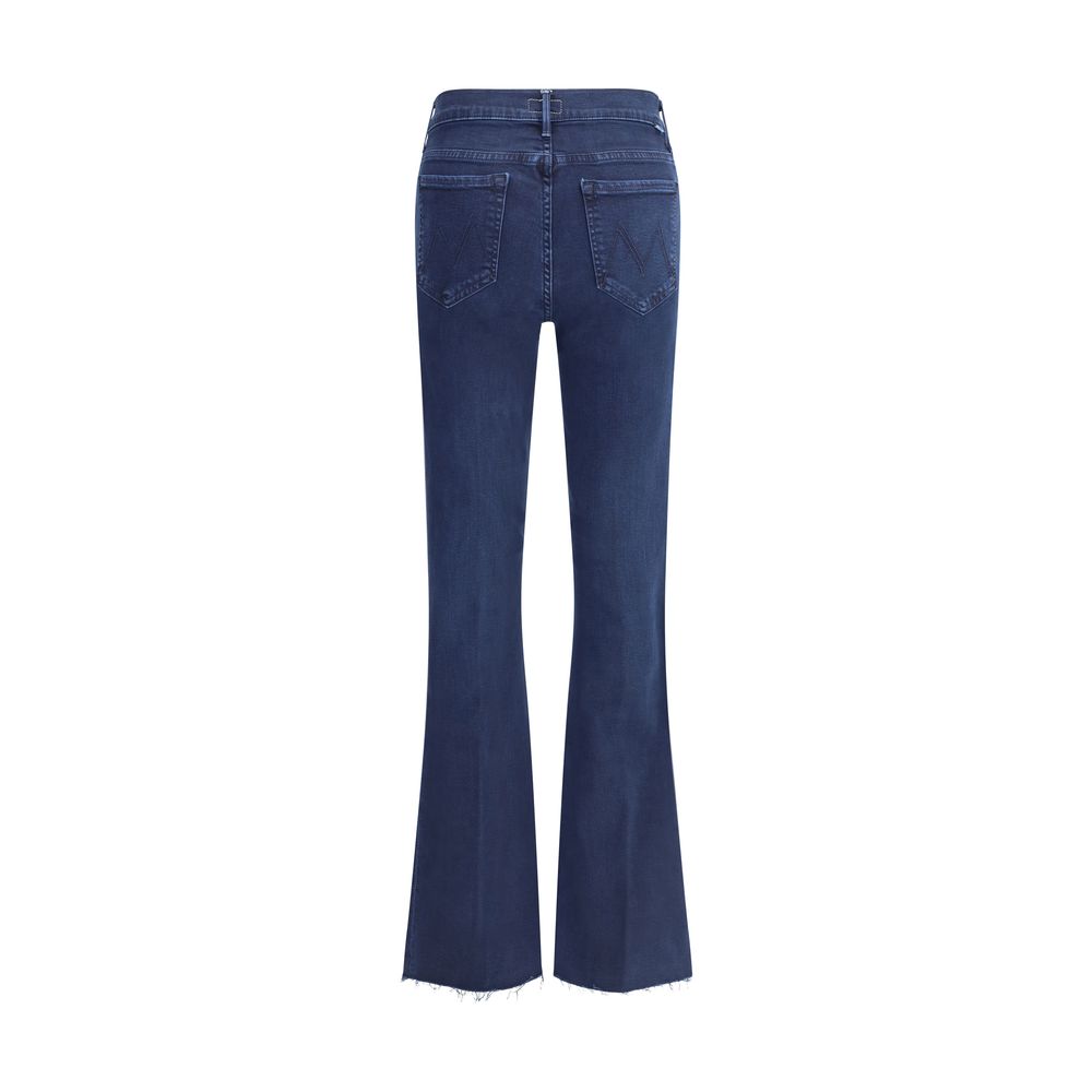 Weekender Fray korta utsvängda jeans