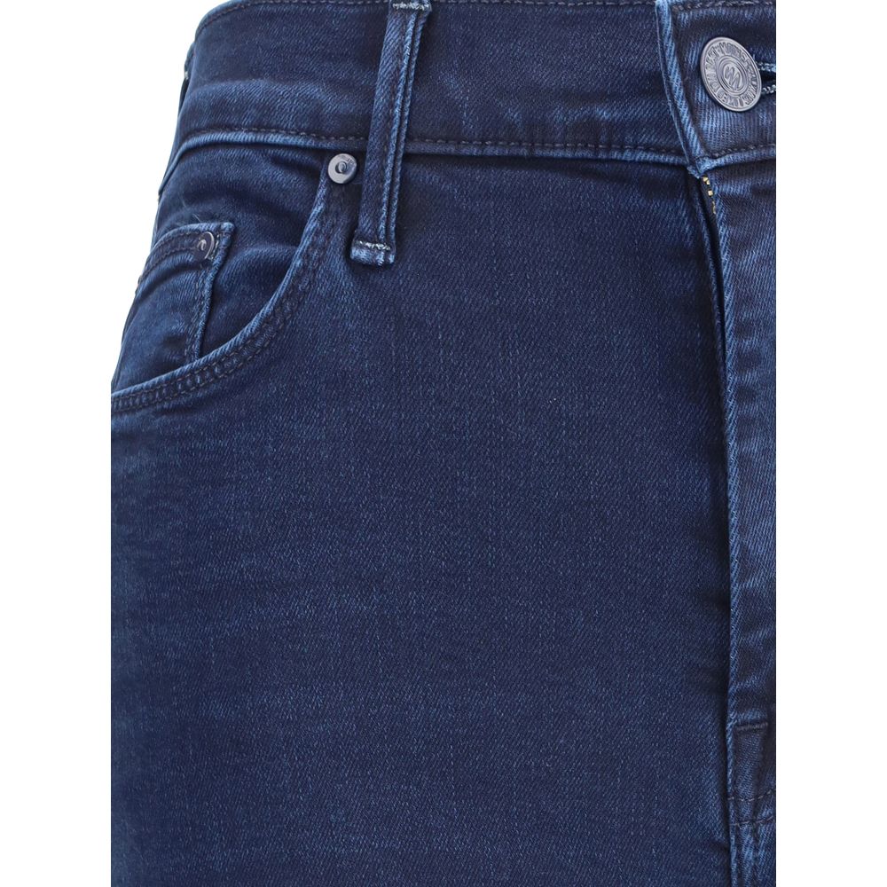 Weekender Fray korta utsvängda jeans
