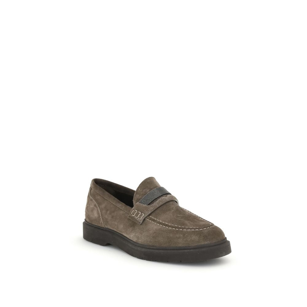 Lærloafers