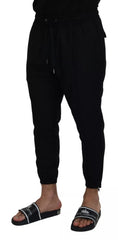 Dolce & Gabbana Black Jogger Wool Jogging Trouser