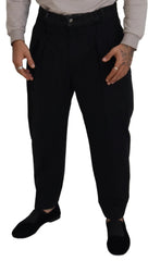 Dolce & Gabbana Black CottonStretch Loose DenimTrouser Jeans