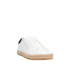 Palm Angels White Calfskin Low Top Sneakers