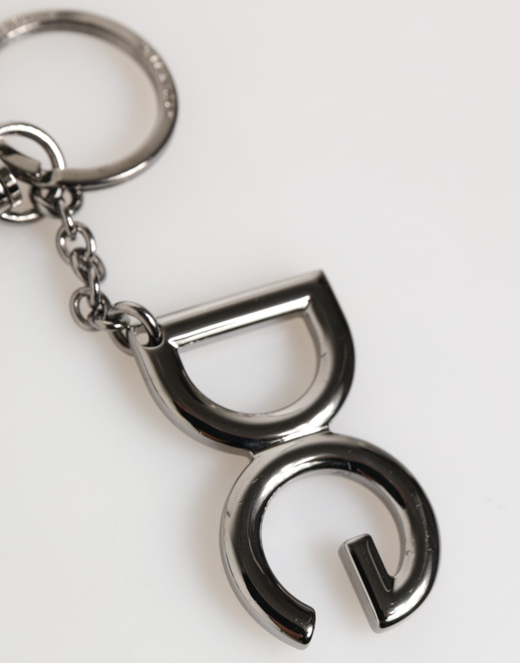 Sølv messing DG Logo metall nøkkelringholder herre nøkkelring