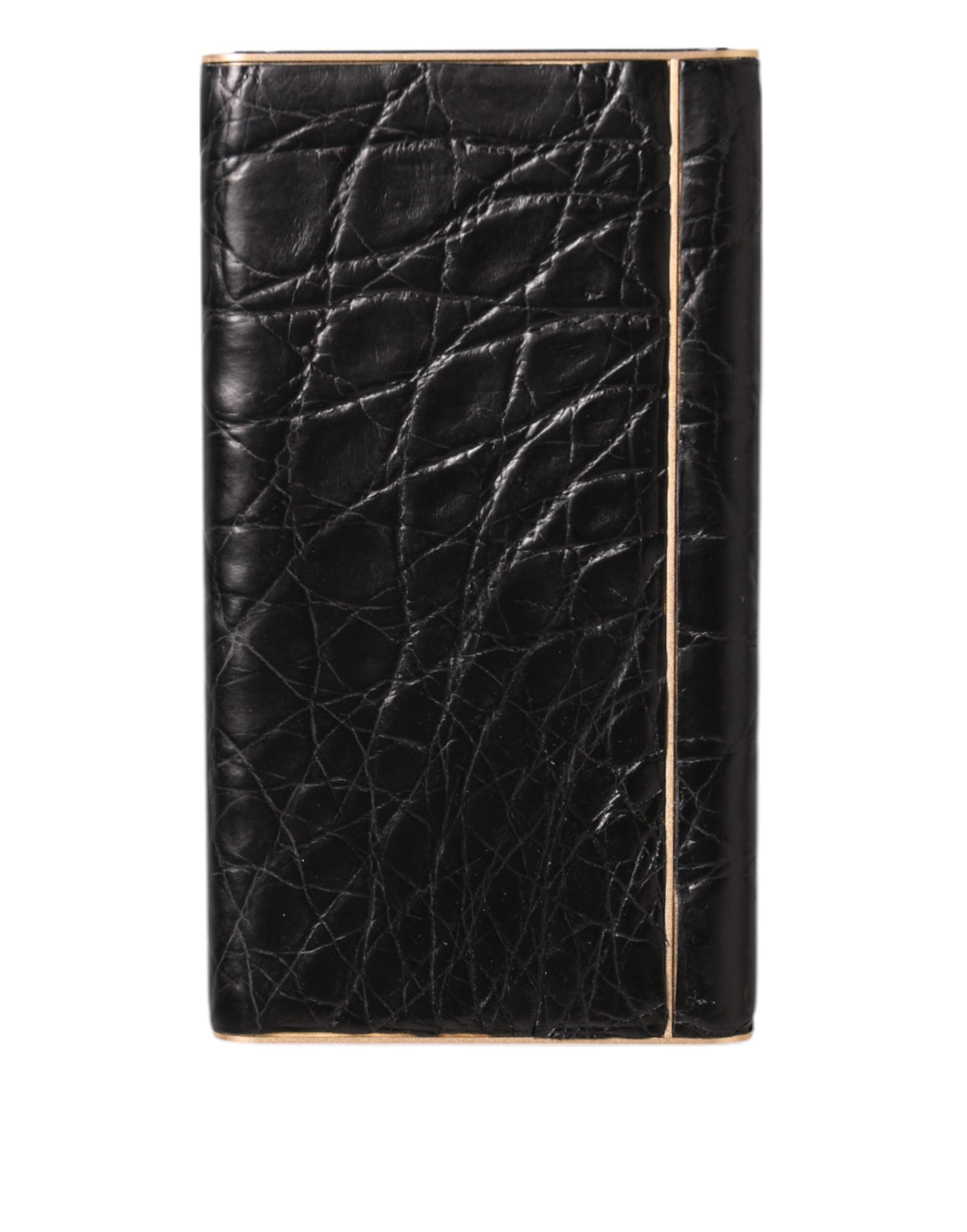 Svart eksotisk skinn 3000mAh powerbank-lader USB