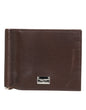 Dolce & Gabbana Brown Leather DG Logo Engrave Bifold Card Holder Wallet