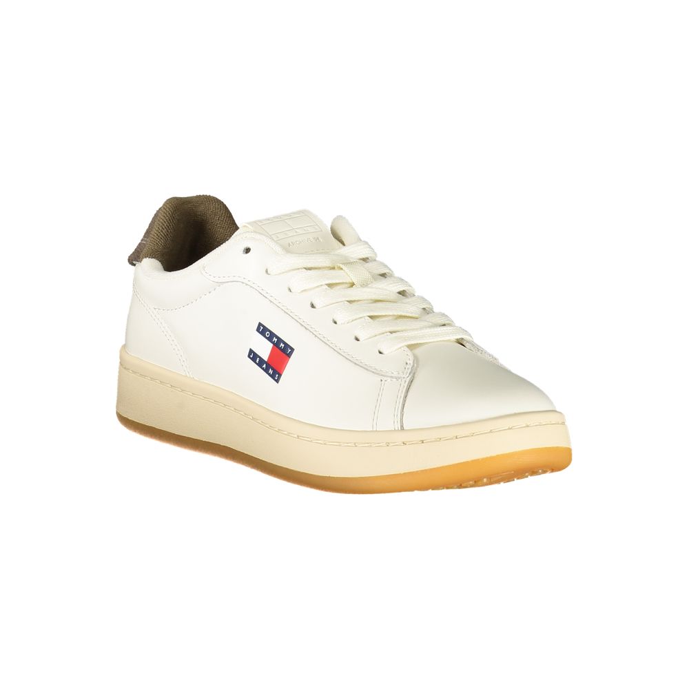 Tommy Hilfiger White Leather Women Sneaker