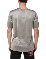 Dolce & Gabbana Beige Hazelnut Cotton Shortsleeve Shirt T-shirt