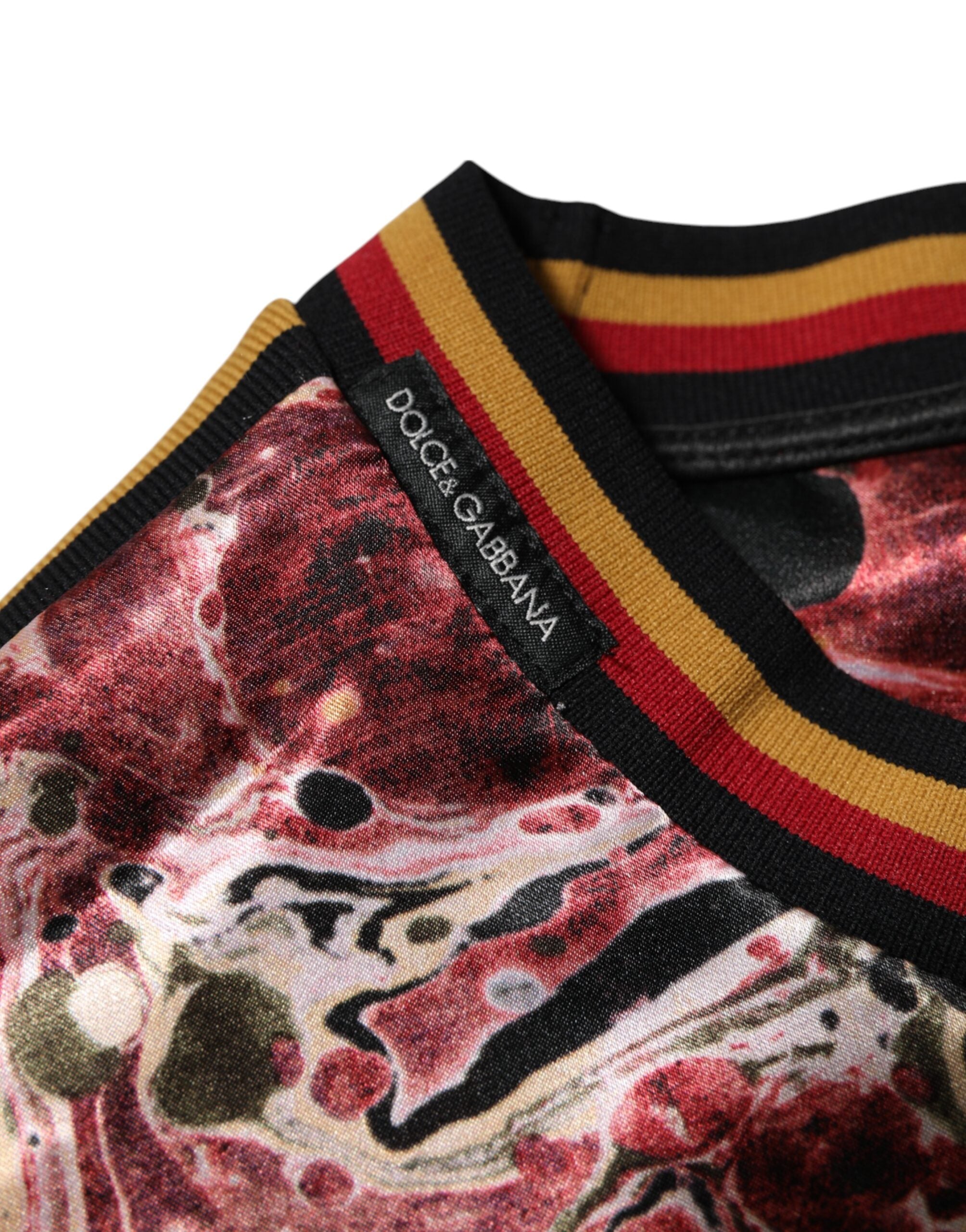 Flerfarget polyester marmortrykk oversized t-skjorte