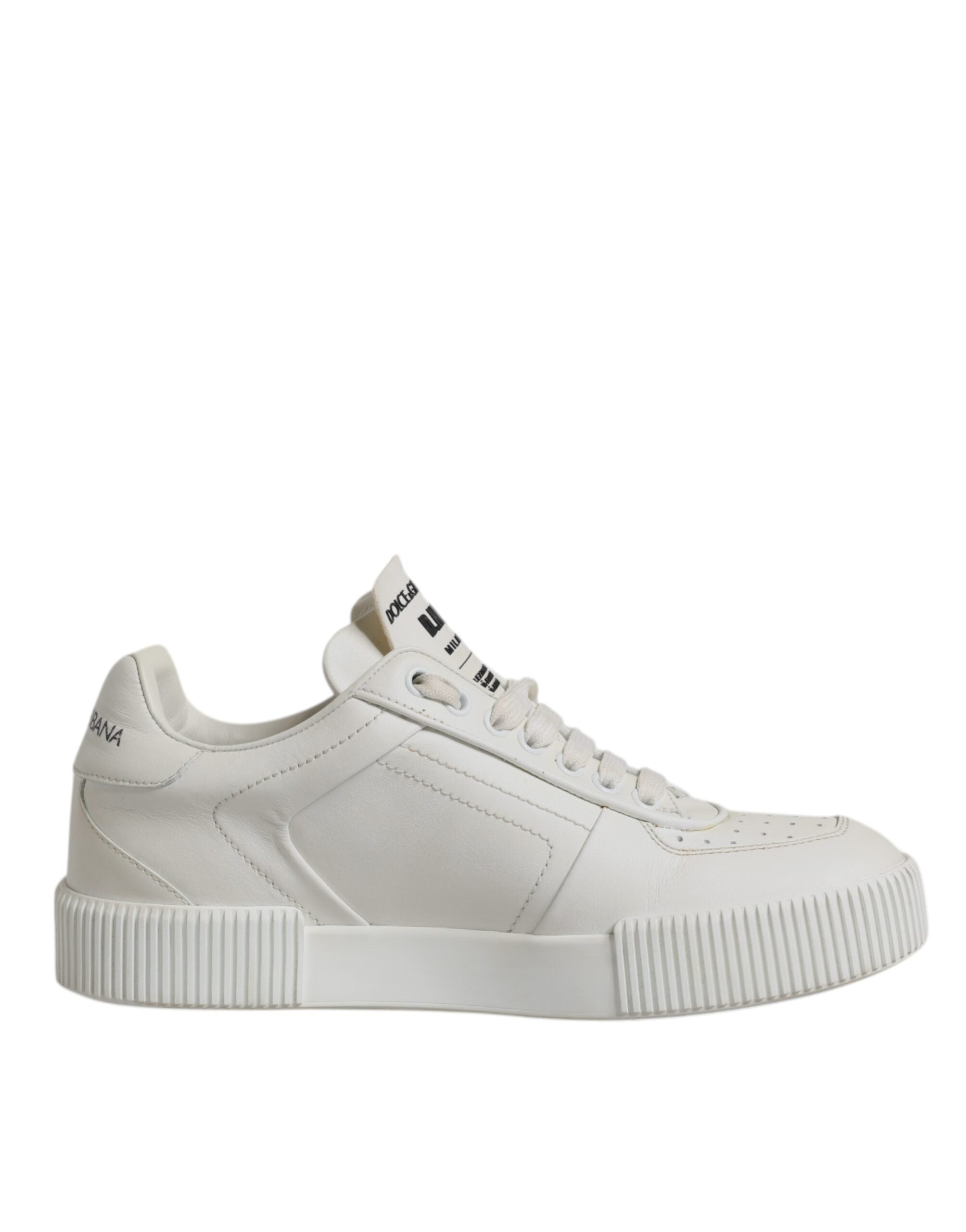 Vita Miami låga sneakers i läder