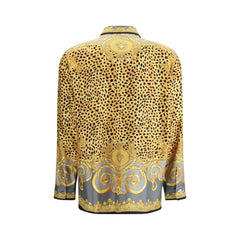 Versace Multicolor Silk Pattern Shirt