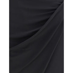 Versace Black Viscose Midi Skirt
