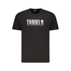 Tommy Hilfiger Black Cotton Men T-Shirt