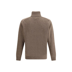 Brooksfield Brown Fleece Wool Turtleneck