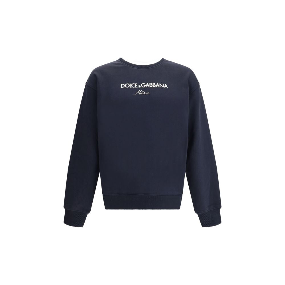 Dolce & Gabbana Blue Cotton Sweatshirt