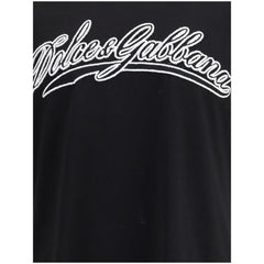 Dolce & Gabbana Black Cotton T-Shirt